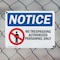 Signmission No Trespassing Authorized Personnel OSHA Notice Sign, Plastic, 10in W x 7in L, 2PK OS-2PACK-NS-P-710-L-14910 - alternate 3